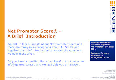 net promoter score whitepaper download