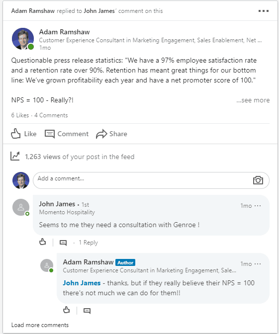 LinkedIn organic reach