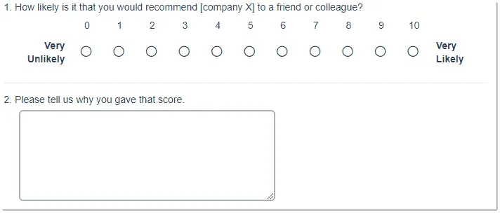 The Minimum Possible NPS Survey