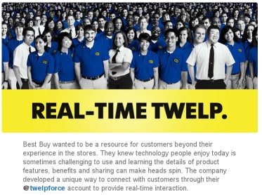 Is this the wrong way to use social media as a service channel?