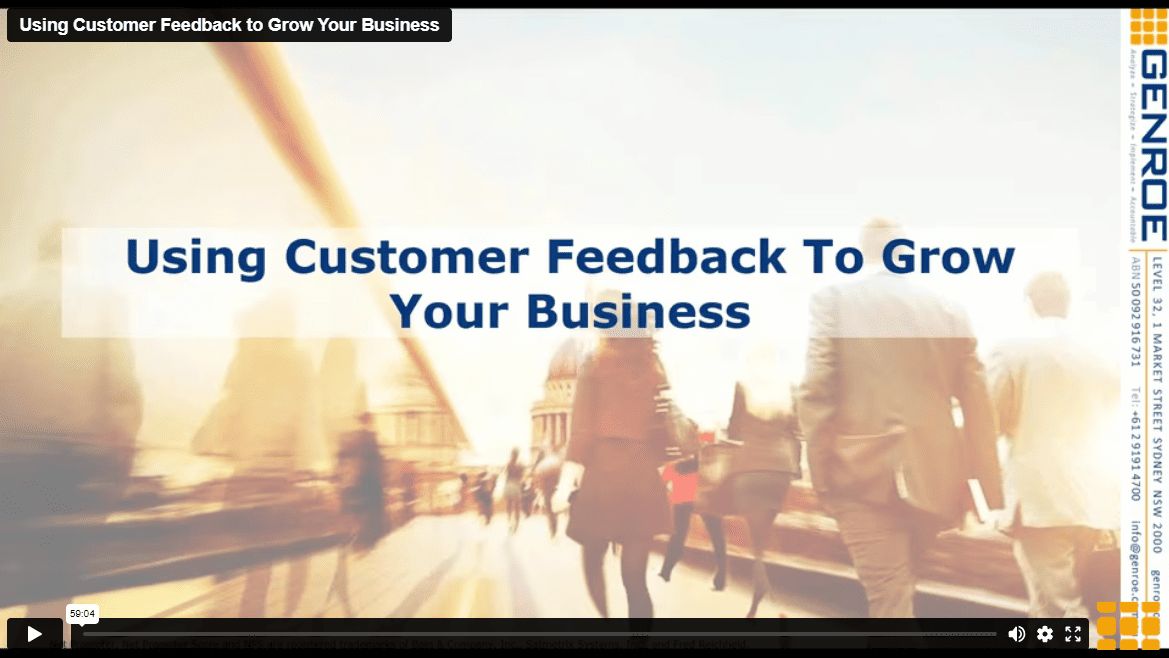 Using Customer Feedback To Grow Sales [On-Demand Webinar] - Genroe B2B ...