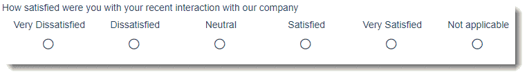 How satisfied were you with the company's performance, on a scale of 1, Very Satisfied to 5, Very Satisfied.