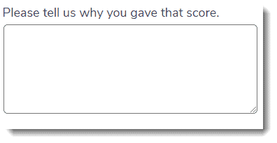 Please tell us why you gave that score.